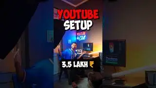 My 3.5 Lakh ₹ YouTube Setup Tour ✅ #shorts (21/100)