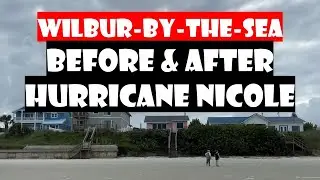 Wilbur-By-The-Sea - Before & After Hurricane Nicole - The Little Pink House - November 2021 vs. 2022