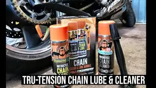 Tru-Tension Chain Lube and Cleaner on the Yamaha MT-01