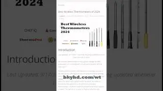 Wireless Thermometer Test Results (2024)