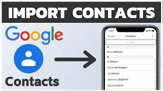 How to Import Google Contacts to iPhone || Import Contacts From Gmail to iPhone