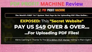 PDF Profit Machine Review, Demo