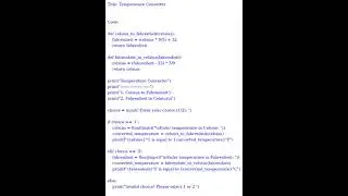 Temperature Converter (Python Code)[datasciencecookie.com]