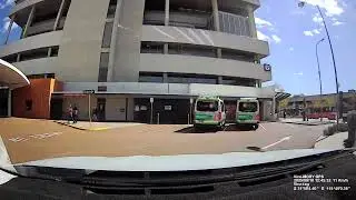 Real Time Driving to Sir Charles Gairdner Hospital via Elder St, Kings Park Rd and Thomas St Perth