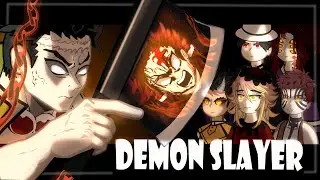 React to demon slayer ||Tanjiro ||upper moons||infinity castle||gacha club||animation|pt3
