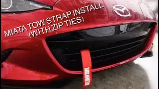 How to Install a Tow Strap With Zip Ties on ND Mazda Miata MX-5 // SNAPSHOT MINIMALIST