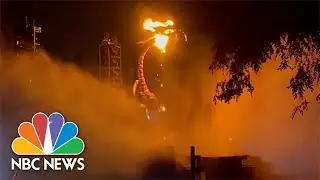 Watch: Videos show Disneyland animatronic dragon catching fire