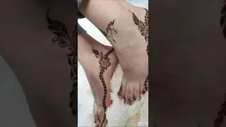 Aesthetic feet mehndi design| Easy mehndi #henna #mehndi #shorts