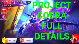 Project cobra event full details in free fire || How to get project cobra legendary outfit event