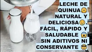 Como preparar LECHE VEGETAL DE QUINUA 😱 #rico #veganfood #vegano #foodie #saludable #nutrition
