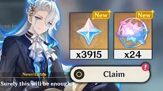 BAD NEWS FOR F2P-PLAYERS! Only 3915 Primogems & 24 Pulls in Phase 2 of 6.3 For Zibai & Neuvillette!