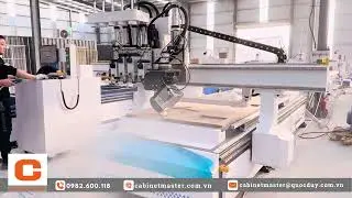 Cabinetmaster CNC Saw Cutting and 4 Heads Router