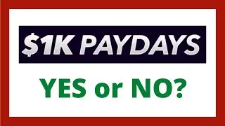 1K Paydays Review - Legit System?