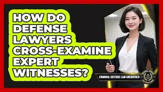 How Do Defense Lawyers Cross-examine Expert Witnesses? - Criminal Defense Law Uncovered