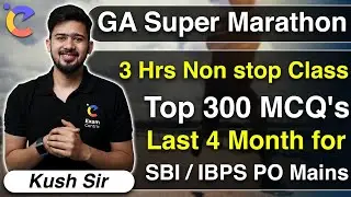 3 Hrs Non-Stop Marathon Class | Top 300 MCQ | Last 4 Month MCQ | SBI & IBPS PO Mains @mathsbysumitverma