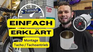 Tacho / Tachoantrieb montieren am Mofa 🔧 Einfach erkl&auml;rt ❗️