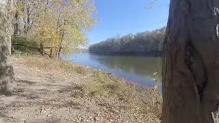Ambient Music and 🍂 Scenes of Autumn Waters - Fort Ouiatenon - 3D Video Collage (180VR LR)
