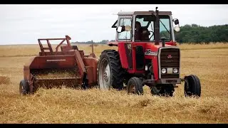 MF 20 Baler & MF 575 tractor