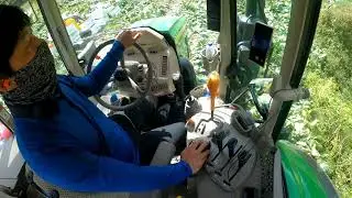jhondeer 6110m, jhondeer 6110mk, tractor capview,트랙터실내영상