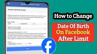 How to Change Date Of Birth In Facebook After Limit 2025 | Fix Facebook Birthdate Change Problem