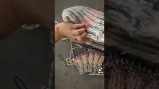 🧶Socken ohne Ferse mit Rundstricknadel Nr. 7 gestrickt 🧦 #handarbeit #knitting #knittedsocks #knit