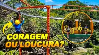 Voamos 280 Metros na Tirolesa Voadora! 🚀 | Engenhoca Park (Ceará)