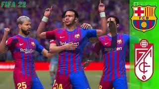 FIFA 22 - Barcelona vs Granada Highlights ft- Depay, Aguero | Laliga, FIFA 22 Gameplay, Z pro gaming