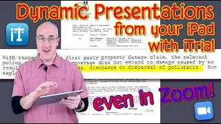 Dynamic Presentations from Your iPad with iTrial &ndash; Even in Zoom!
