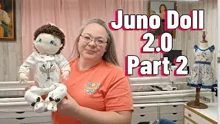 Juno Doll 2 Part 2 - DIY Beginner Friendly Cloth Doll On An Embroidery Machine How To Step By Step