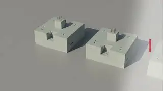 Precast foundation blocks product animation