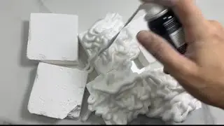 Shaving Foam covered Gym Chalk ~ ASMR ~ Oddly Satisfying ~ Anxiety and Stress Relief