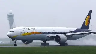 Indian Carrier, JET AIRWAYS SCHIPHOL LANDING AND DEPARTURES A333, B777.