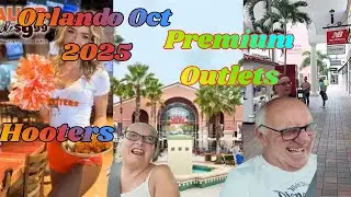 Дневной шопинг в Premium Outlets I Drive | Еда в Hooters | Орландо, октябрь 2025 г.