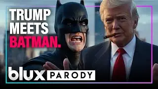 Трамп встречает Бэтмена! (Забавная пародия на ИИ) &laquo;Я покупаю Готэм&raquo; | #bluxparody