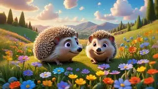 Four Happy Hedgehogs Wiggle and Roll | Forest Song for Kids | Learn Numbers with Cute Hedgehogs