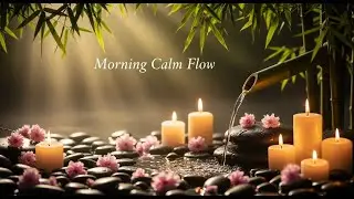 Peaceful Zen Mist Calm Bamboo Fountain and Candle Glow for Deep Sleep Meditation and Relaxation