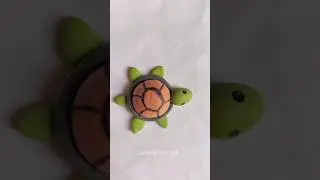turtle 🐢 making with super clay 🥰 satisfying clay art 🎨 easyclayart #ytshorts #shorts