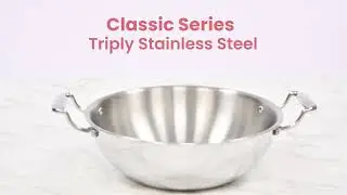 Maxima World  - Classic Series Stainless Steel Multipurpose Triply Kadai