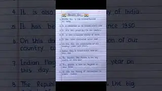 10 Lines on Republic Day | Republic Day Essay in English | Essay On Republic Day In English #shorts