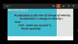 Acceleration definition formula unit and quantity