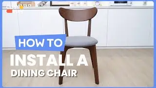 How to Install the Set of 2 Dining Chairs Upholstered Curved Back Side | KC54183 #costway #howto