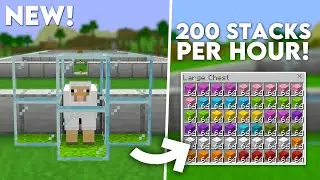 Minecraft EASY WOOL FARM in Bedrock 1.21+ (MCPE/Xbox/PS4/Nintendo Switch/Windows10)