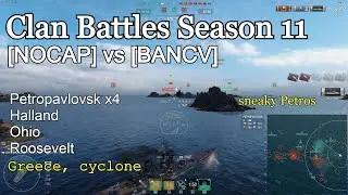 WoWs [NOCAP] vs [BANCV] Petropavlovsk on Greece Cyclone | Clan Battles Season 11