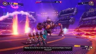 Defeating the Pirate Boss Fran&ccedil;ois in Ratchet & Clank: Rift Apart ( PS5 )