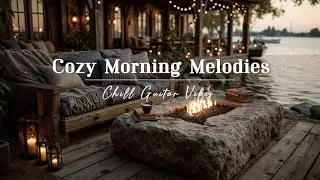 Peaceful Winter Guitar & Fireside Ambiance - Acoustic Chill for Calm Nights