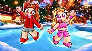 JEŹDZIMY NA ŁYŻWACH w Roblox! ⛸️❄️