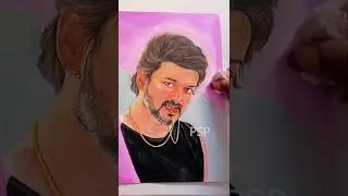 Vijay Drawing Art For Beast Surprise | Pencil Shade Portrait |#Vijay #beast #Arabickuthu