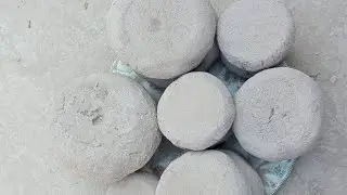 #ASMR Gritty Pure Cement Blocks shape fast as request dusty dry bomastic fast #Crumbling inClaypot 