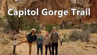 Capitol Reef National Park - Capitol Gorge, Petroglyphs, Pioneer Register, Tanks