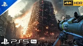 UNLIMITED HORDE OF ZOMBIES (PS5 PRO) Realistic ULTRA Graphics (4K 60FPS HDR) WWZ
